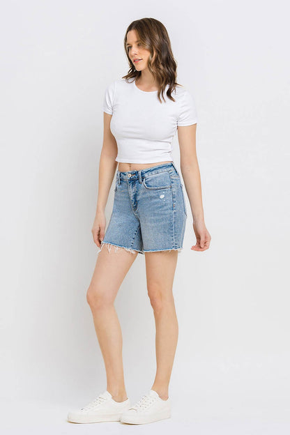 Vervet by Flying Monkey High Rise Denim Shorts