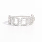 925 Sterling Silver Zircon Cutout Ring