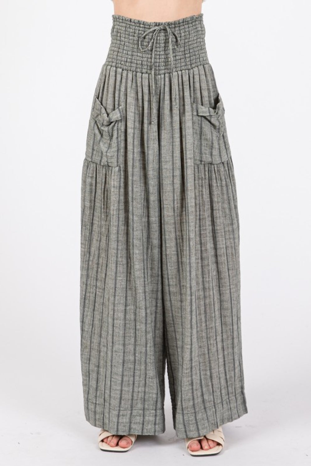 SAGE + FIG Cotton Gauze Wash Stripe Pants