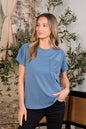 Sew In Love Full Size Exposed Seam Round Neck Short Sleeve T-Shirt